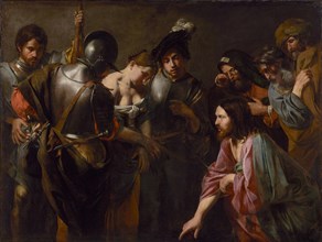 Christ and the Adulteress, about 1620s. Creator: Valentin de Boulogne.