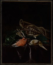 Still Life with Dead Birds and Game Bag, 1674. Creator: Willem van Aelst.