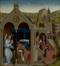 The Dream of Pope Sergius, late 1430s. Creator: Workshop of Rogier van der Weyden.