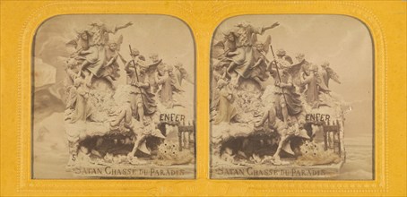 Sculpture entitled \Satan Chasse du Paradis\, 1860s. Creator: Adolphe Block.