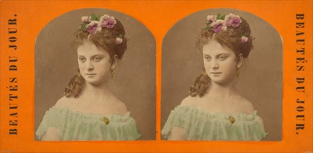 Beautes Du Jour., 1880s. Creator: E. Linde.