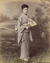 A Japanese Lady, 1870s-1890s. Creator: Kusakabe Kimbei.