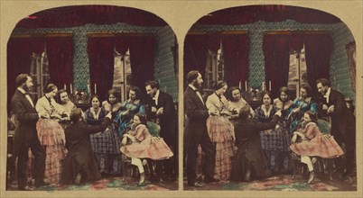 Family meeting, about 1865. Creator: London Stereoscopic & Photographic Co.