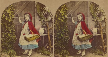 Little Red Riding Hood, about 1860. Creator: London Stereoscopic & Photographic Co.