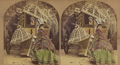 Werry Sorry, M'am, But Yer'l Av to Leave Yer Krinerline Outside, about 1868. Creator: London Stereoscopic & Photographic Co.