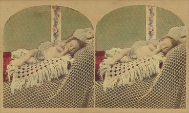 Child sleeping, about 1860. Creator: London Stereoscopic & Photographic Co.