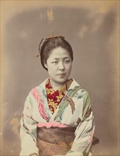 Portrait of a Young Lady, 1870s-1890s. Creator: Baron Raimund von Stillfried.