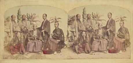 Members of the First Japanese Diplomatic Mission to the United States, negative 1860; print 1860s. Creator: Charles De Forest Fredricks.