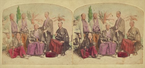 Members of the First Japanese Diplomatic Mission to the United States, negative 1860; print 1860s. Creator: Charles De Forest Fredricks.