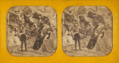 Theatre scene of a mythological nature, 1860s. Creator: Charles Gaudin.