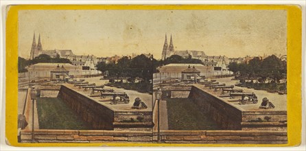 Les Canons des Invalides., about 1864-1866. Creator: E. & H.T. Anthony.