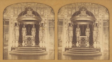 Le Trone (Palais du Senat), 1855-1865. Creator: F. Grau.