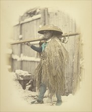 Laborer in Grass Cape, about 1868. Creator: Felice Beato.