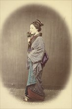 A Young Lady Coming from the Bath, 1866-1867. Creator: Felice Beato.