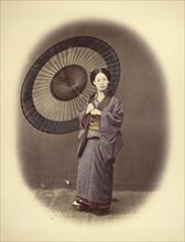 A Yokohama Belle, 1866-1867. Creator: Felice Beato.