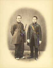 Yakunins in Semi-Foreign Costume, about 1868. Creator: Felice Beato.