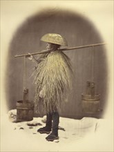 Man in a Straw Coat, 1866-1867. Creator: Felice Beato.