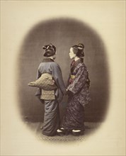 Two Japanese Women, 1868. Creator: Felice Beato.