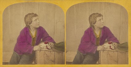 The Beggar Boy's Thanksgiving., 1871. Creator: F. G. Weller.