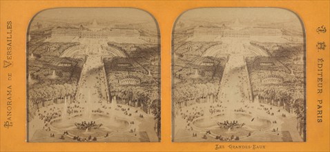 Panorama de Versailles. Les Grandes-Eaux., 1860s. Creator: J. H..