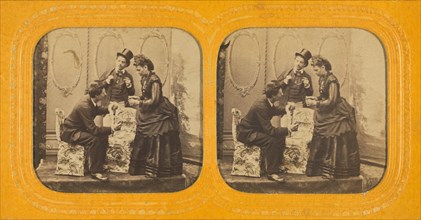 Scene of an unidentified play, 1855-1865. Creator: J. Levy.