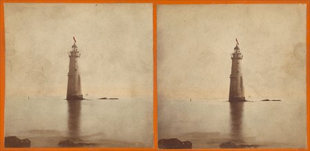 Minot's Ledge Lighthouse., September 12, 1869. Creator: J.H. Williams.