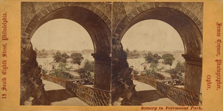 Girard Avenue and Connecting R.R. Bridge, Fairmount Park, Philadelphia, Pennsylvania, about 1872. Creator: James Cremer.