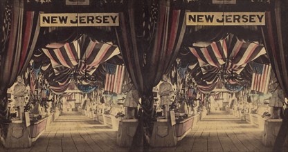 The Great Sanity Fair, Philadelphia, 1864. New Jersey exhibit, 1864. Creator: James Cremer.