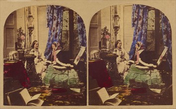 A Morning Call, June 2, 1857. Creators: London Stereoscopic & Photographic Co, Joseph John Elliott.