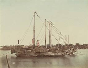 Japanese Junks, 1870s-1890s. Creator: Kusakabe Kimbei.