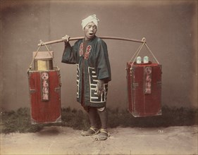 Street Amazake Seller, 1870s-1890s. Creator: Kusakabe Kimbei.