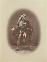 Samurai in Armour, 1870s-1890s. Creator: Kusakabe Kimbei.