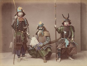 Samurai in Armour, 1870s-1890s. Creator: Kusakabe Kimbei.