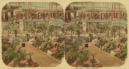 Crystal Palace - View of the North Transept, 1850s. Creator: London Stereoscopic & Photographic Co.