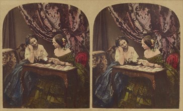 Fortune Telling, about 1865. Creator: London Stereoscopic & Photographic Co.