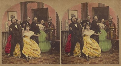 The Electric Shock, about 1865. Creator: London Stereoscopic & Photographic Co.