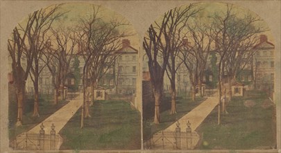 New York Hospital, in Broadway, between Duane and Worth streets, 1860s. Creator: New York Stereoscopic Company.