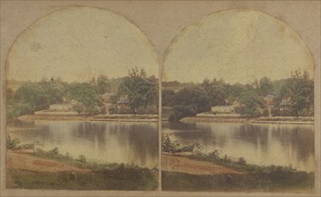 \View Near Philadelphia. Falls of Schuykill\, 1860s. Creator: New York Stereoscopic Company.