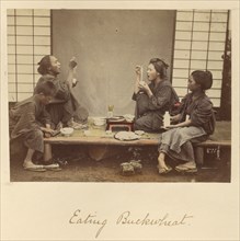 Eating Buckwheat, about 1873-1883. Creator: Shinichi Suzuki I.