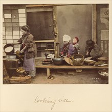 Cooking rice, about 1873-1883. Creator: Shinichi Suzuki I.