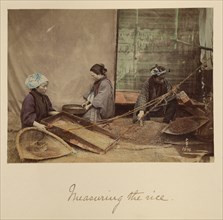 Measuring the Rice, about 1873-1883. Creator: Shinichi Suzuki I.