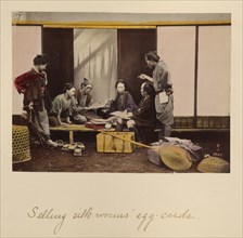 Selling Silk-worms' Egg-cards, about 1873-1883. Creator: Shinichi Suzuki I.