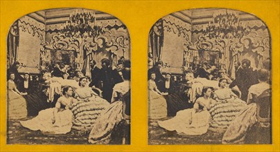 A Sociable Evening Party., 1855-1860. Creator: Unknown.