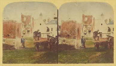 The Field of Waterloo. Hougoumont. - Interior., about 1860. Creator: Unknown.