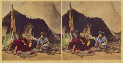 The Arab Tent., 1857-1859. Creator: William Morris Grundy.