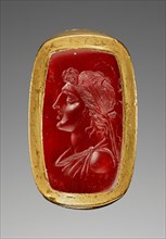 Engraved Gem with Alexander the Great inset Into a Hollow Ring, 1st century B.C. Creator: Unknown.