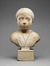 Portrait Bust with Inscription, A.D. 100-115. Creator: Unknown.