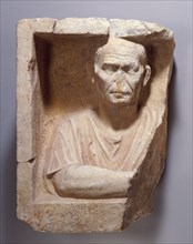 Fragment of a Roman Funerary Relief, late 1st century B.C. Creator: Unknown.