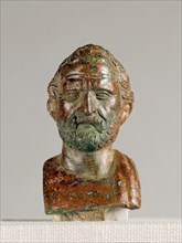 Portrait Bust of Demosthenes, 50 B.C.-A.D. 100. Creator: Unknown.