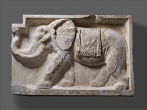 Pair of Architectural Reliefs with Elephants, A.D. 80-100. Creator: Unknown.